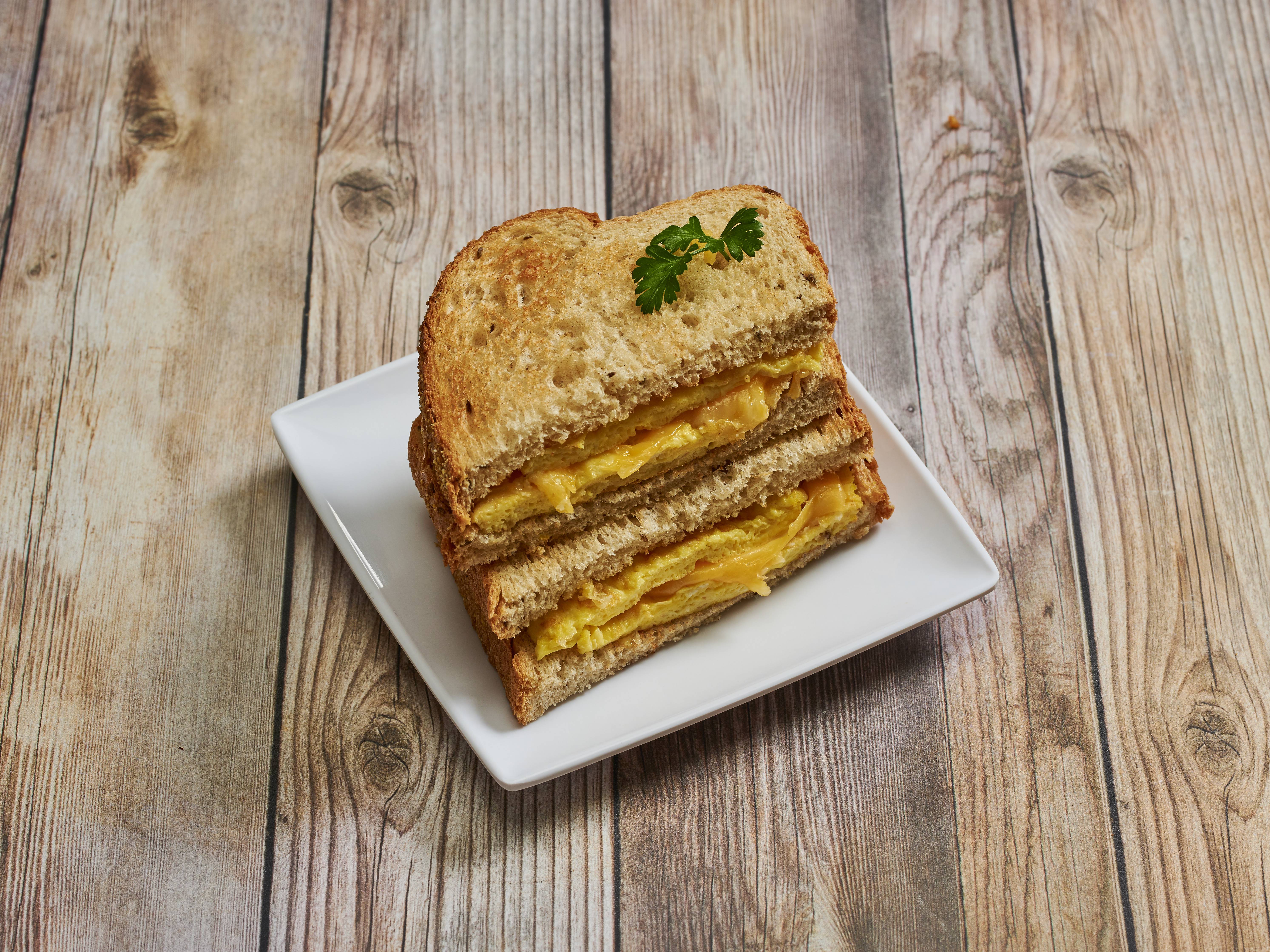 Order Egg and Cheese Sandwich food online from Glee Donuts & Burgers store, Fountain Valley on bringmethat.com