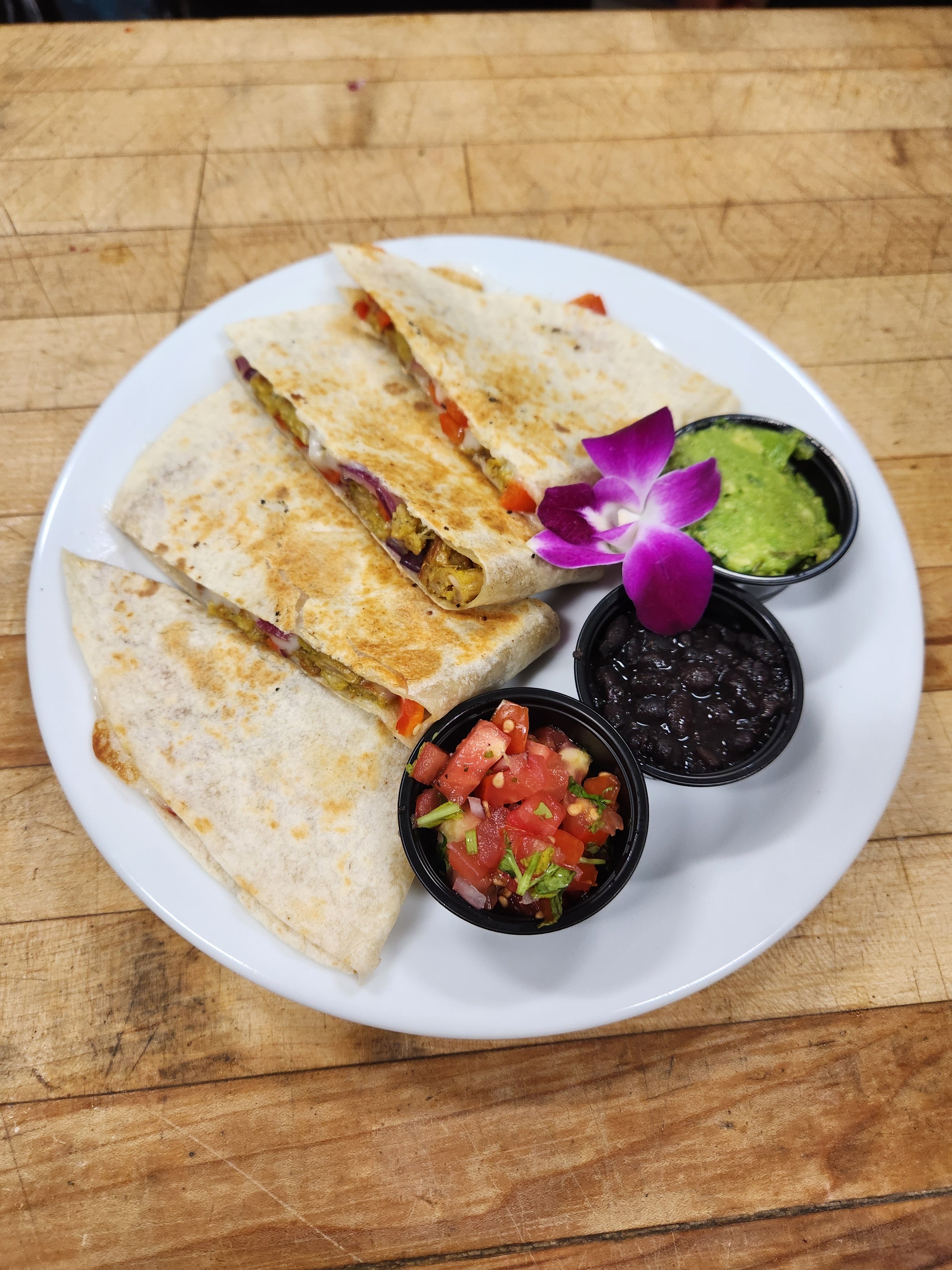 Vegan Chicken Quesadilla