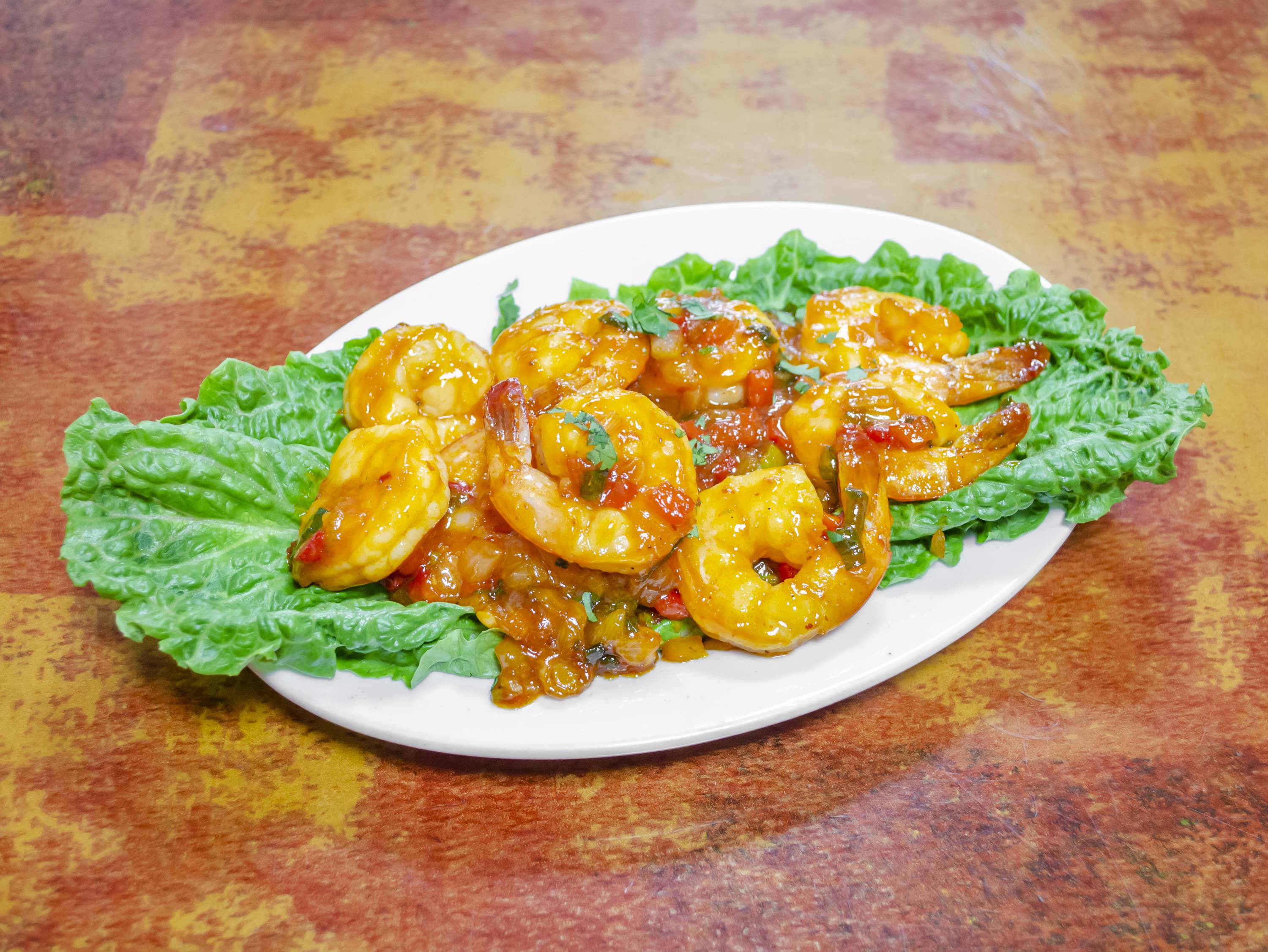 Order Sweet and Sour Shrimp food online from Coconut Palm Bar & Grill store, Bronx on bringmethat.com