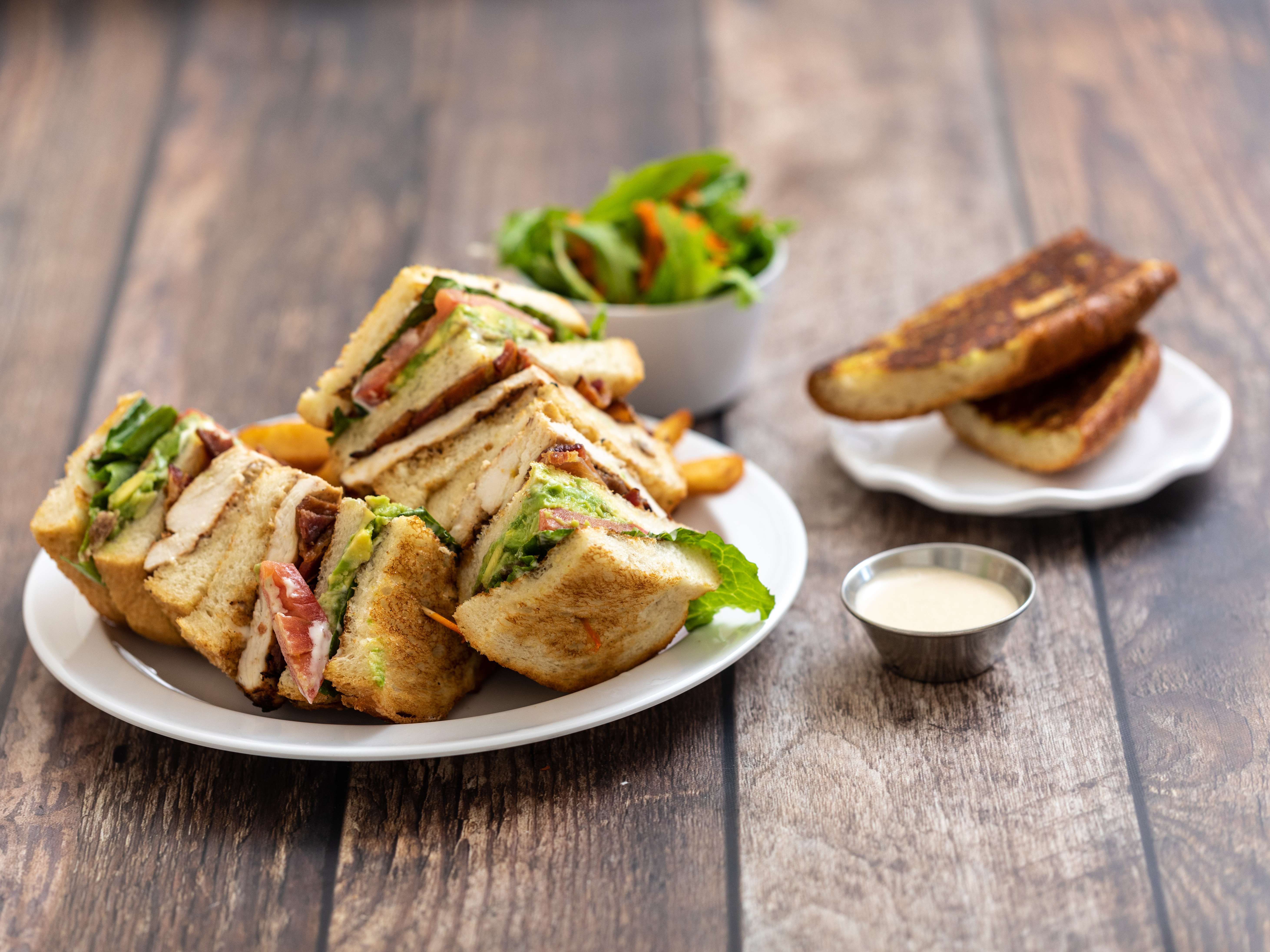 Order Crepevine Club Sandwich food online from Crepevine store, Oakland on bringmethat.com