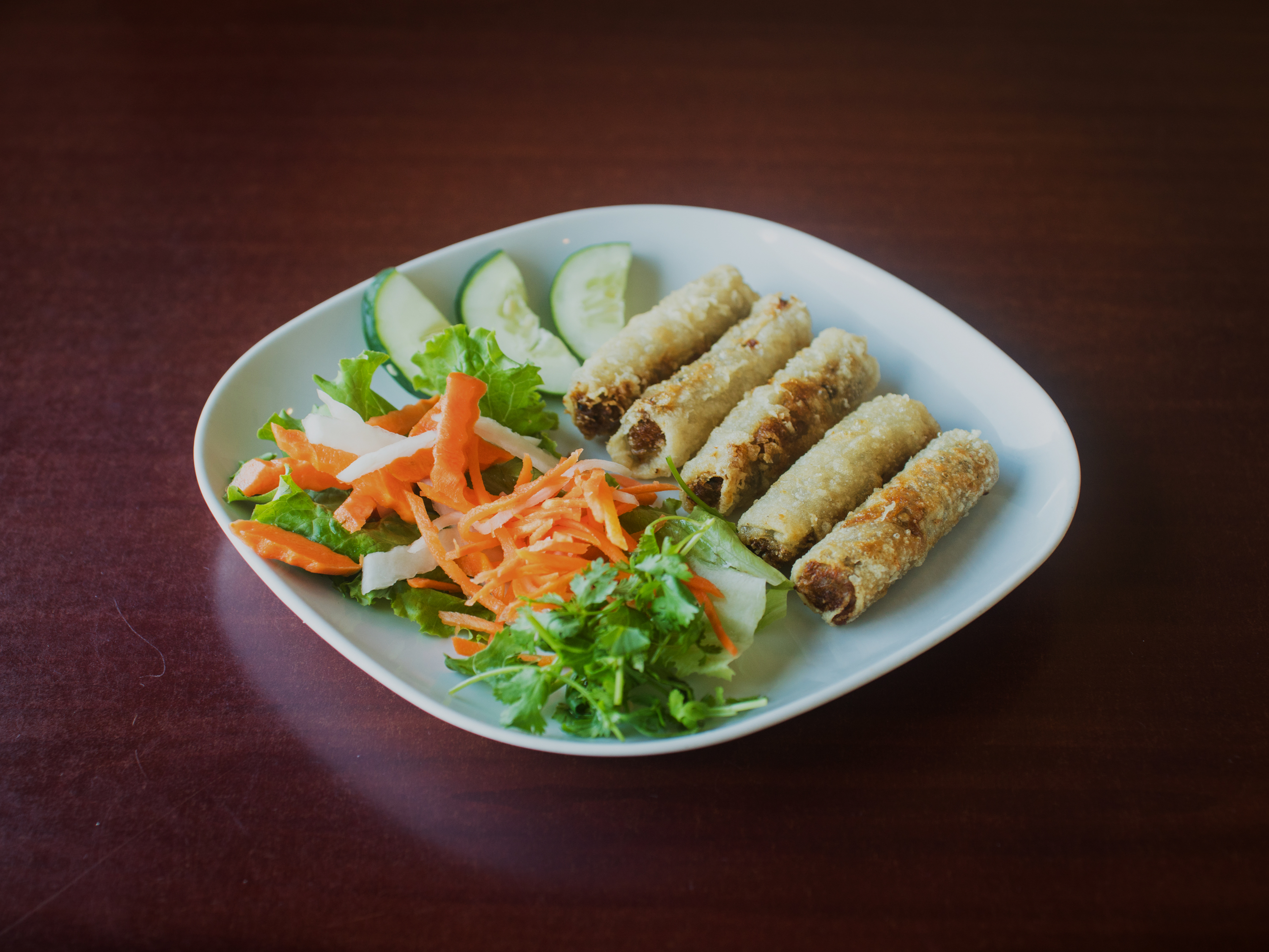 Order 2. Cha Gio (Crispy Spring Rolls) food online from Vietnam Grille store, Charlotte on bringmethat.com