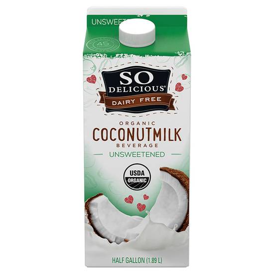 Order So Delicious Organic Unsweetened Coconut Milk 64oz food online from Everyday Needs by Gopuff store, College Station, on bringmethat.com