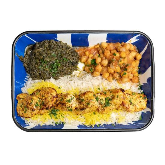 Order 1. Chicken Kabob Platter food online from Sheesh Grill store, Sully on bringmethat.com