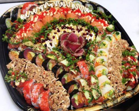 Order Supreme Large Sushi Platter  food online from Freddy On Monmouth Inc store, Oakhurst on bringmethat.com