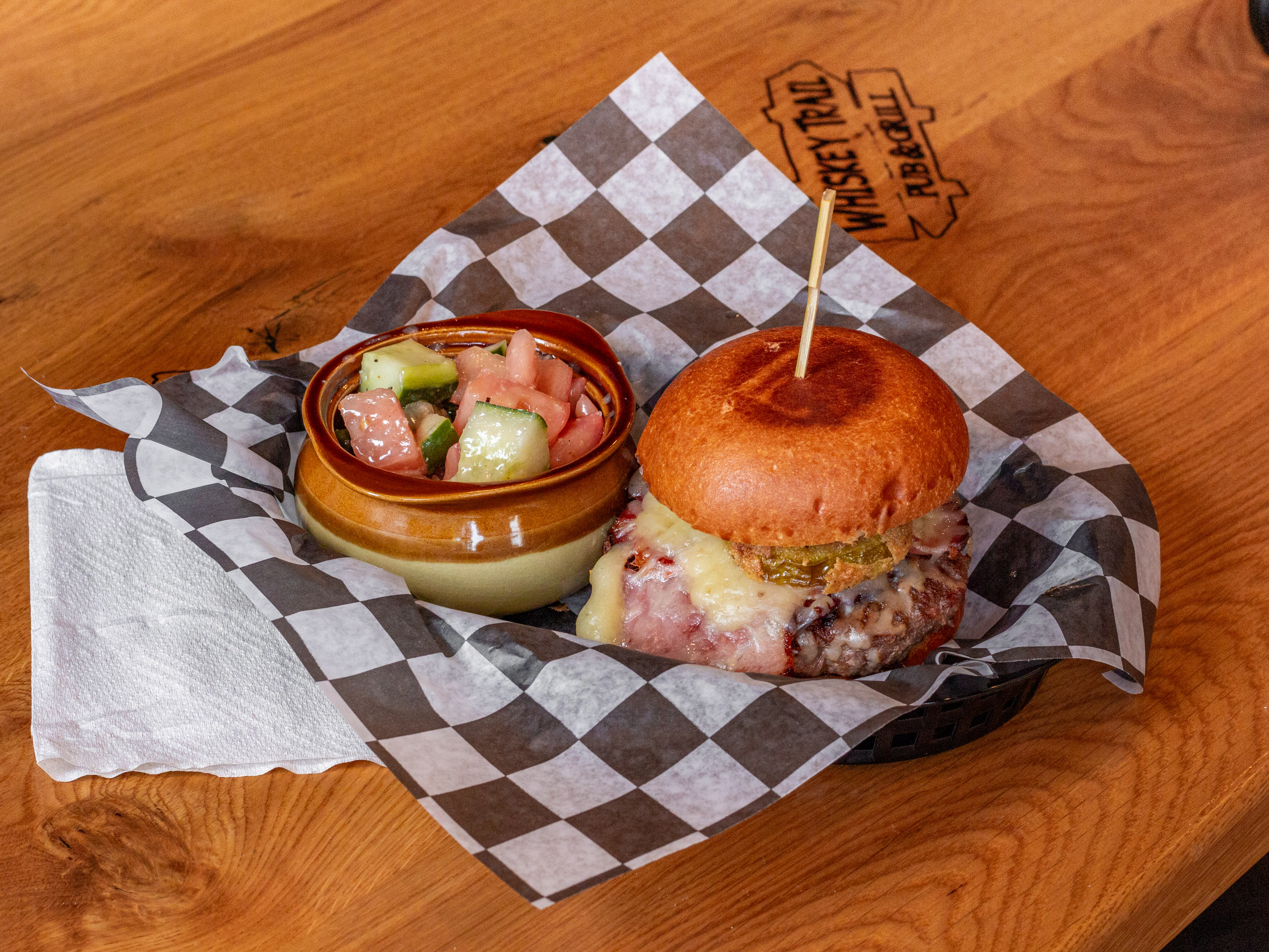 Order Alabama Burger food online from Whiskey Trail Midtown store, Wilmington on bringmethat.com