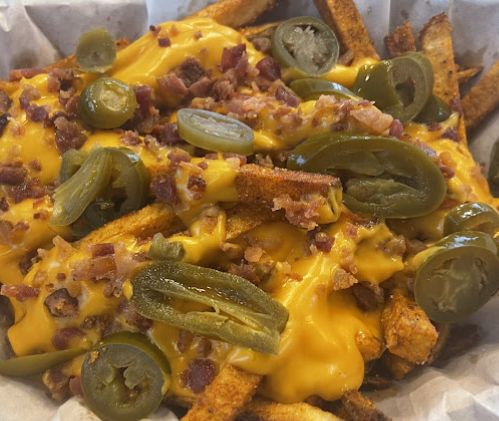 Order Jalapeno Bacon Cheddar Fries food online from Wing Crave store, Greenville on bringmethat.com