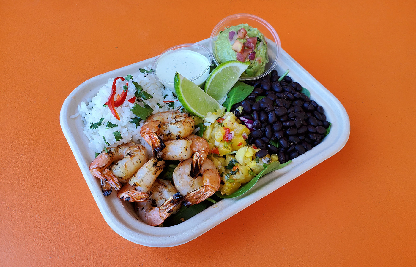 Order Cabo Grilled Prawn Bowl food online from C Casa store, Napa on bringmethat.com