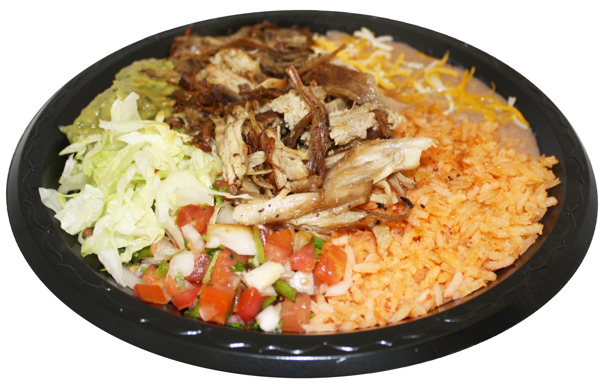 Order 13. Carnitas Combination Plate food online from Mi Rico Burrito store, Midvale on bringmethat.com