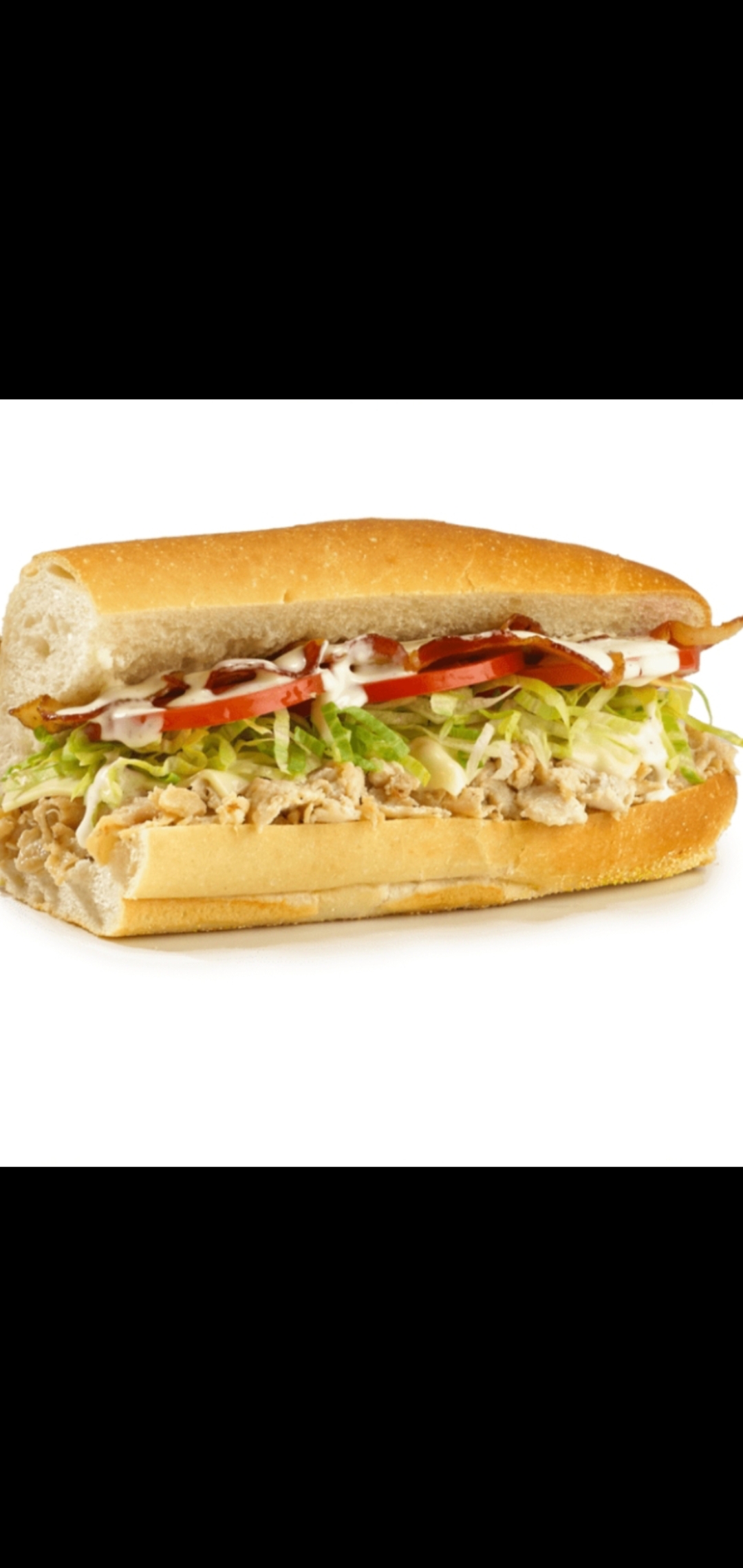 Order Ranch Chicken Bacon Cheese Steak Sandwich(grilled chicken breast bacon cheese lettuce tomatoes & ranch dressing) food online from American Gourmet Foods Deli store, New York on bringmethat.com