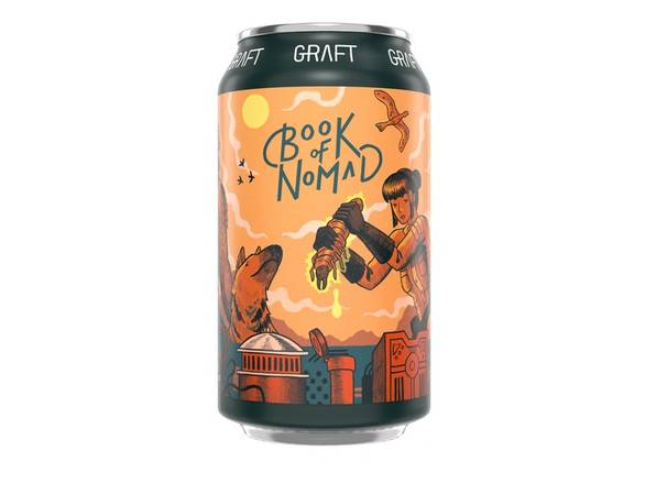 Order Graft Cider Book of Nomad - 4x 12oz Cans food online from Magothy Wine & Spirits store, Severna Park on bringmethat.com