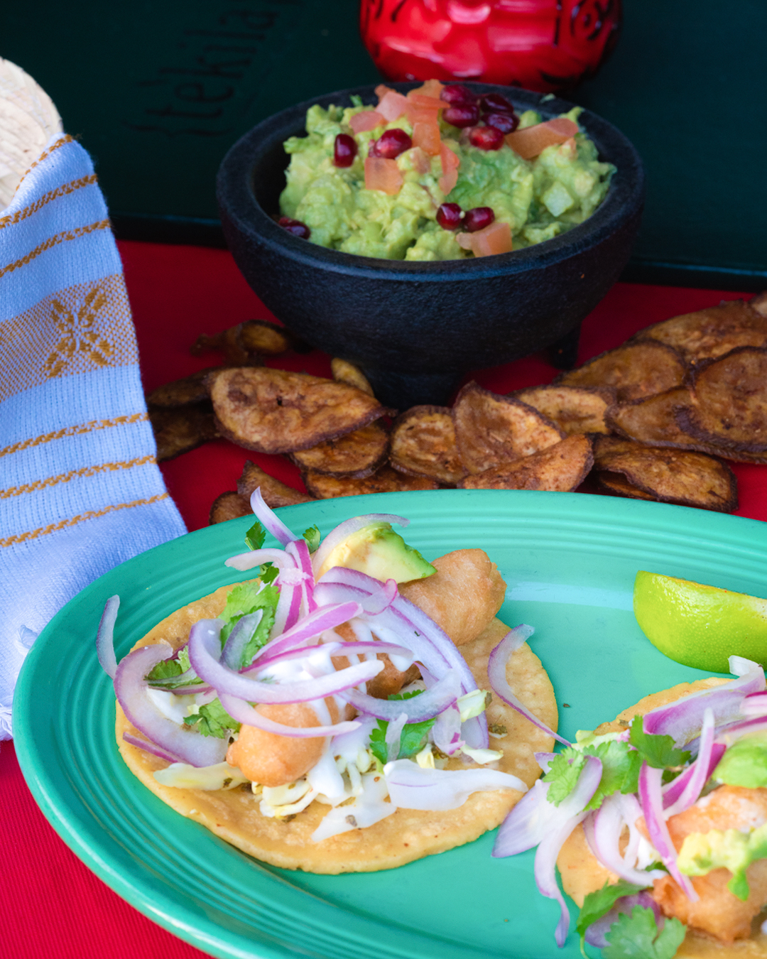 Order Baja Fish Tacos food online from Tekila store, Sherman Oaks on bringmethat.com