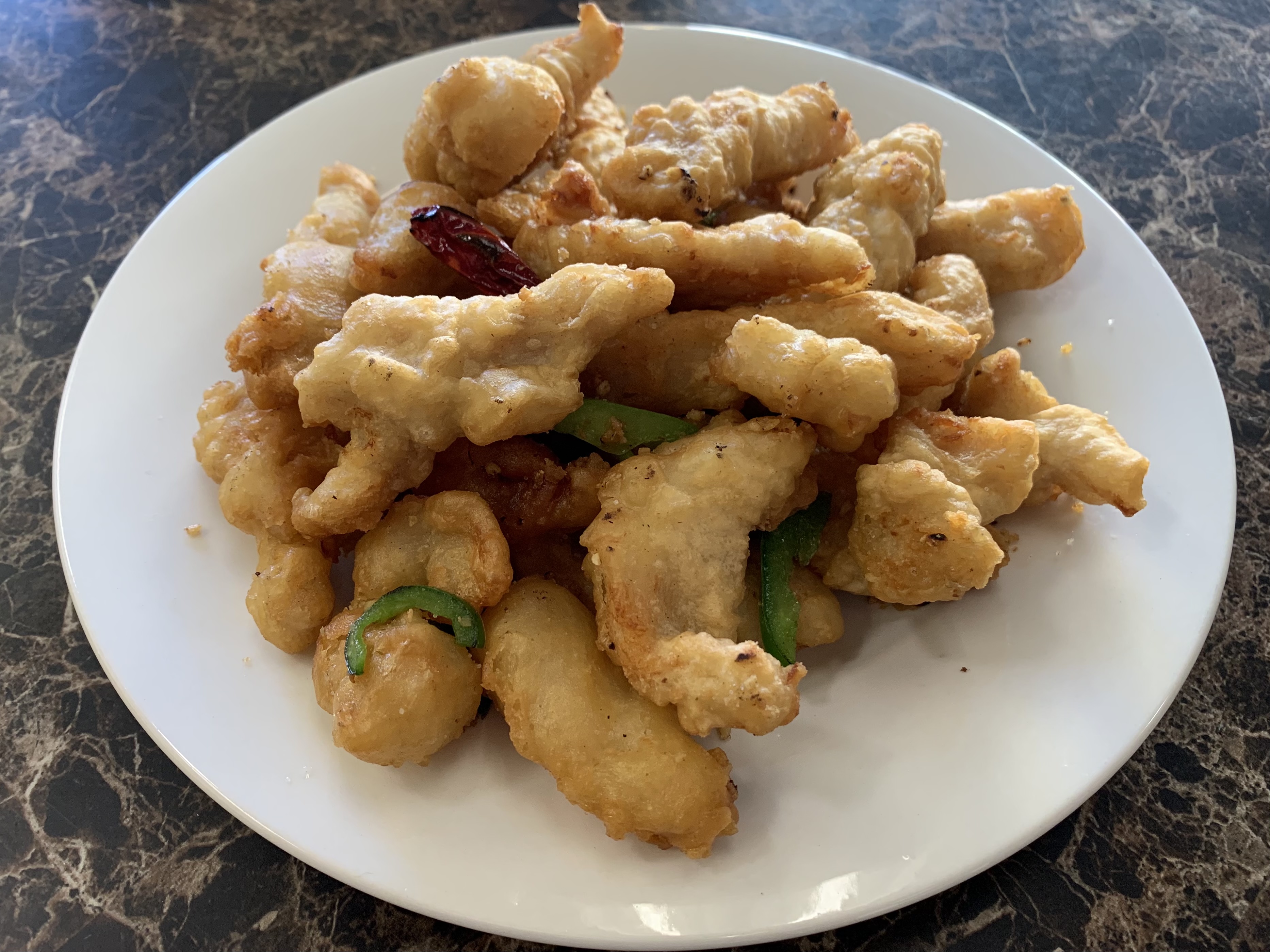 Order 9. Salt and Pepper Chicken food online from King Kong Chinese Restaurant store, Oakland on bringmethat.com