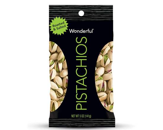 Order Wonderful Pistachios Roasted Salted (5 oz) food online from Checkout Food Stores #47 store, Houston on bringmethat.com
