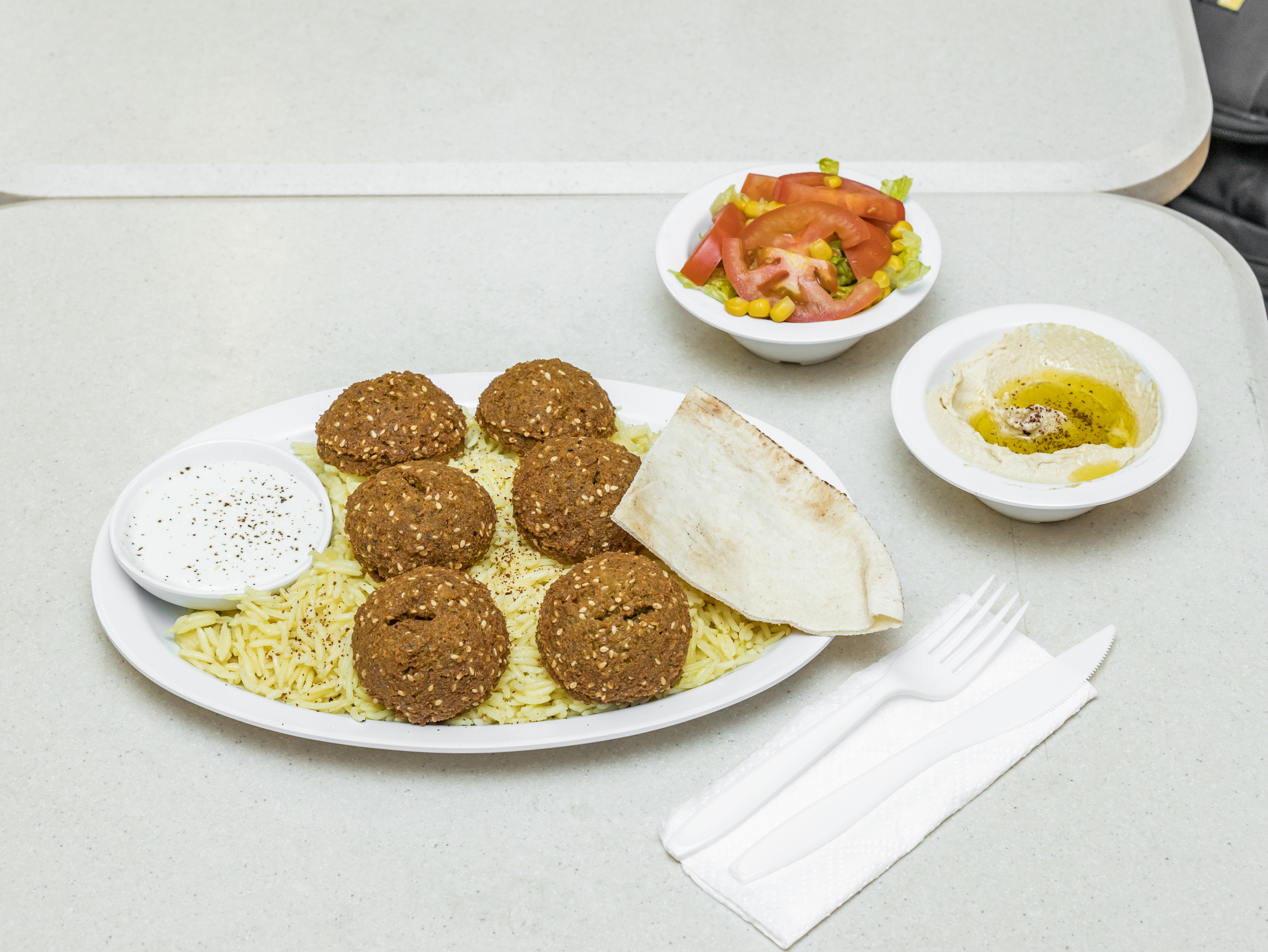 Order Falafel Plate food online from Two Brothers Halal Market store, Houston on bringmethat.com