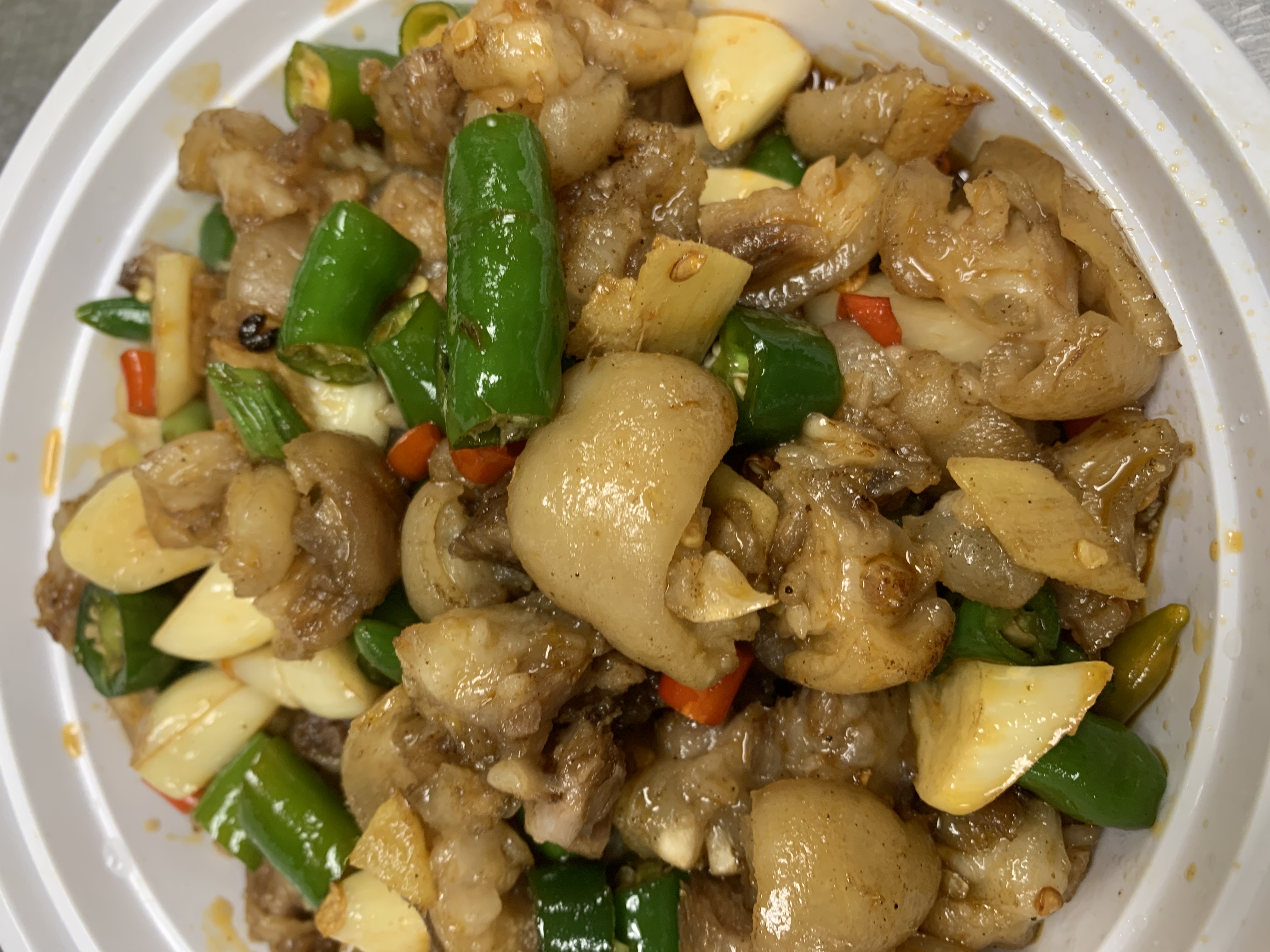 Order Stair fried chop pig pork小炒猪蹄 food online from ShangWei Szechuan store, Bethlehem on bringmethat.com