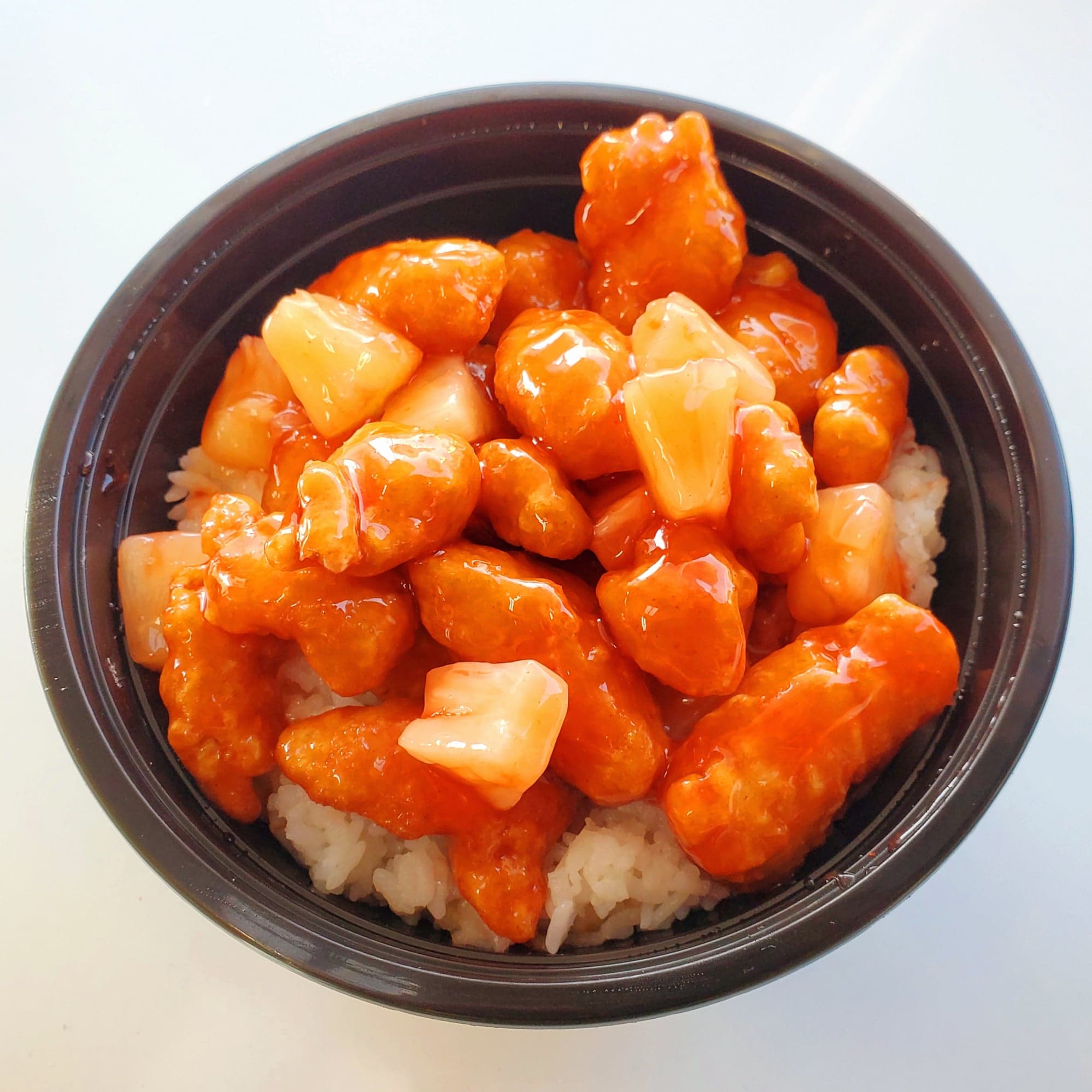 Order Sweet & Sour Chicken Rice Bowl food online from Bobablastic store, Salem on bringmethat.com