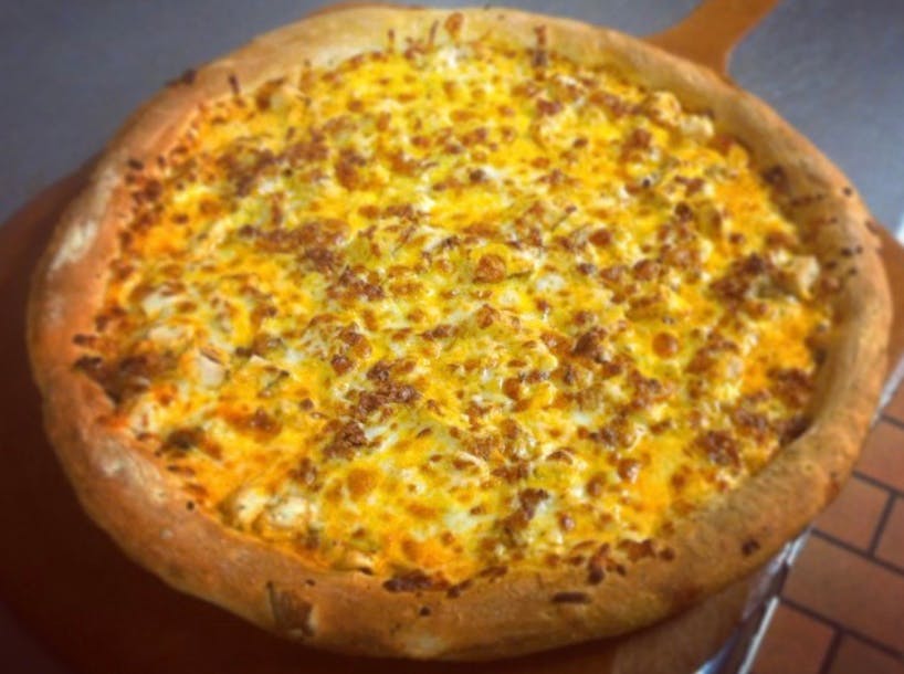 Order Round Triple Cheese Bacon Pizza - 7" (4 Slices) food online from Pizza Joes store, Beaver on bringmethat.com