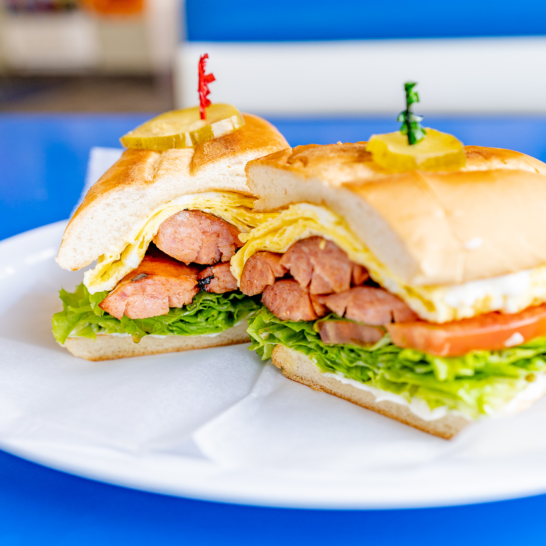 Order Polish Sausage and Egg Sandwich food online from Gus Jr store, Los Angeles on bringmethat.com