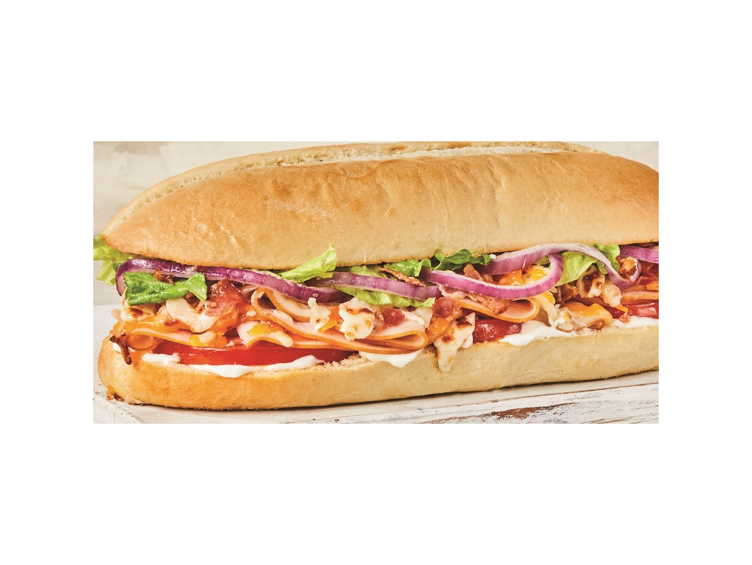 Order Turkey Bacon Cheddar Sub food online from Vocelli Pizza store, Pittsburgh on bringmethat.com