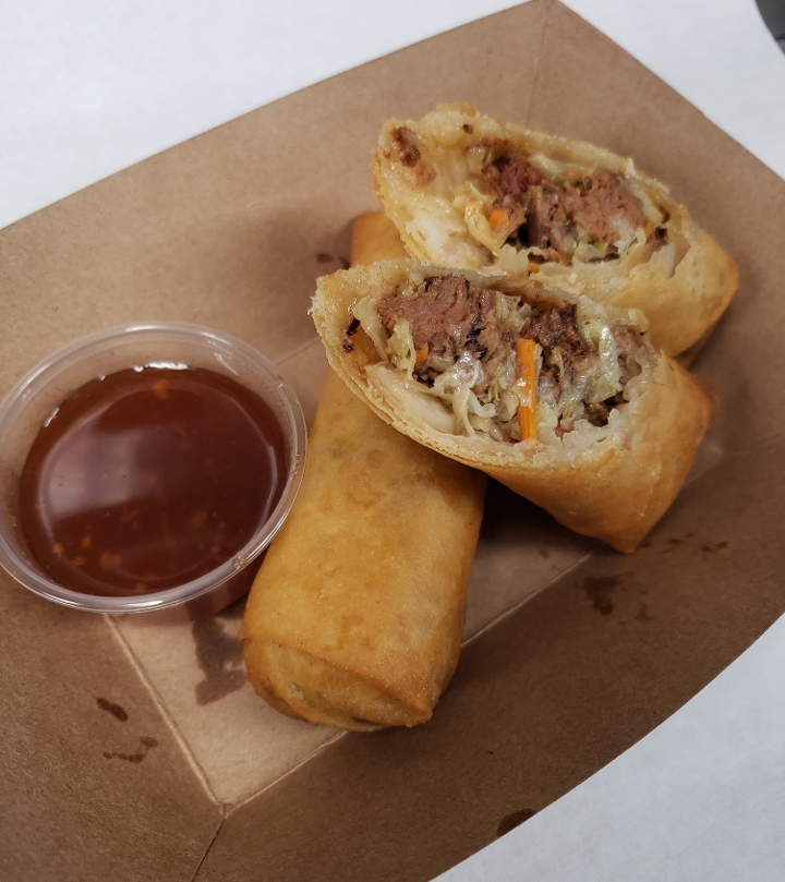 Order #A2 Smoked Brisket Lumpia (2) food online from Hunny Beez store, Newberg on bringmethat.com