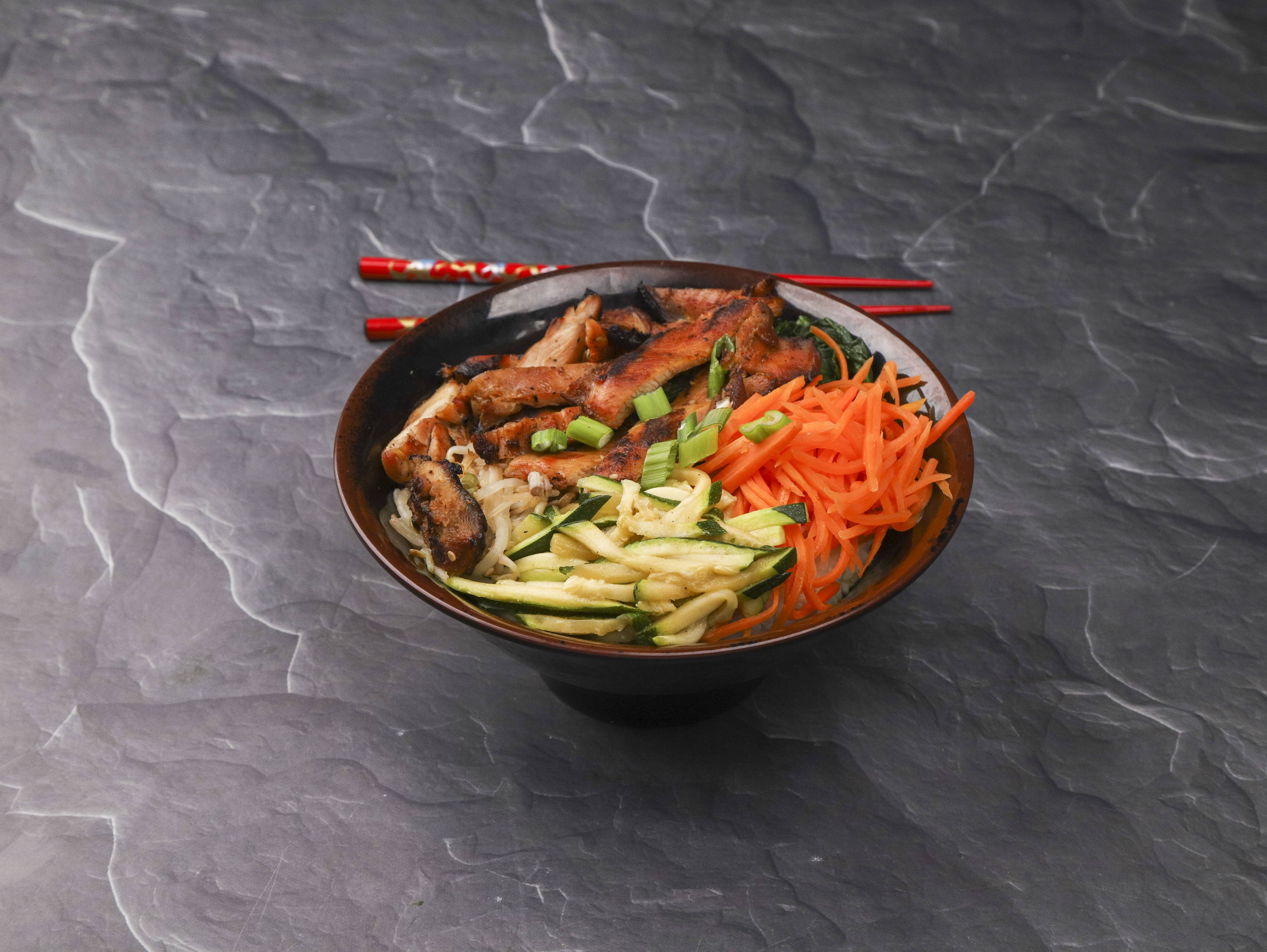 Order Vegetable with Egg and Meat Bibimbob food online from Tampopo store, Philadelphia on bringmethat.com