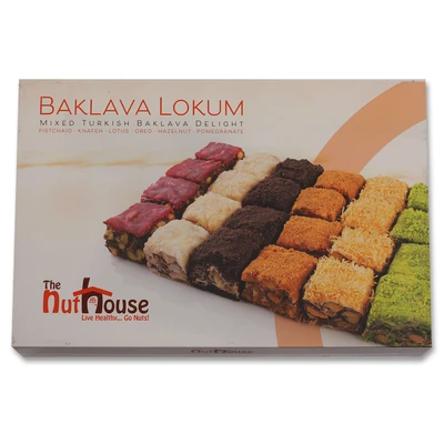 Order Baklava lokum mixed turkish baklava delights food online from Nut House Co store, Bridgeview on bringmethat.com