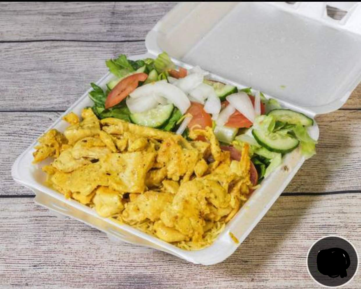 Order Grilled Chicken with Rice & Salad food online from Crown Fried Chicken store, Newark on bringmethat.com
