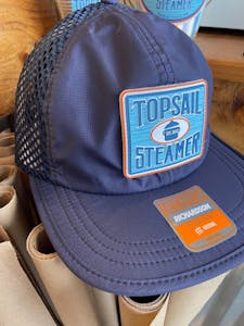Order Blue & Orange Mesh Hat food online from Topsail Island store, Surf City on bringmethat.com