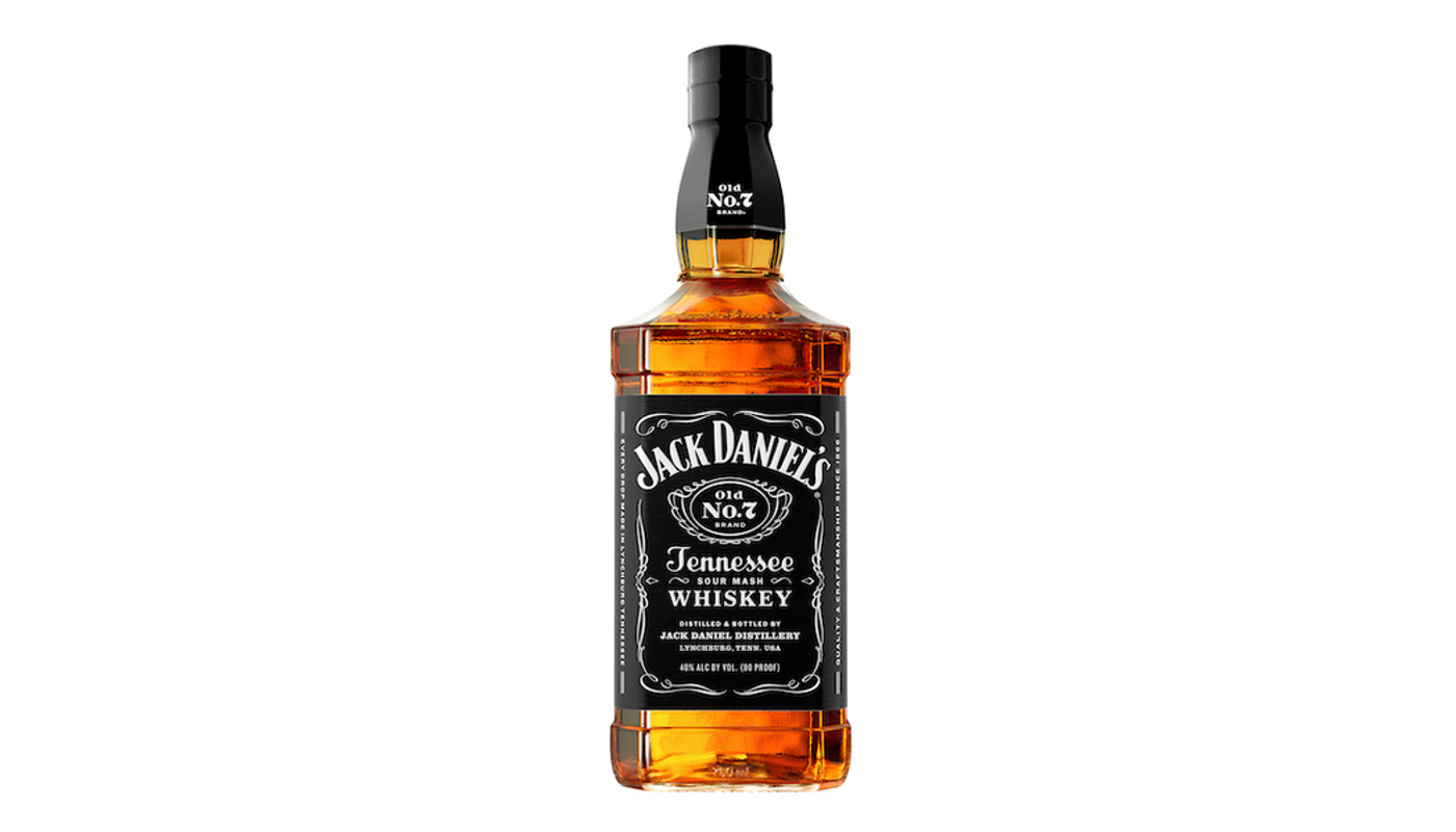 Order Jack Daniel's Old No. 7 Tennessee Whiskey Black Label 750mL food online from Ocean Liquor store, South Pasadena on bringmethat.com