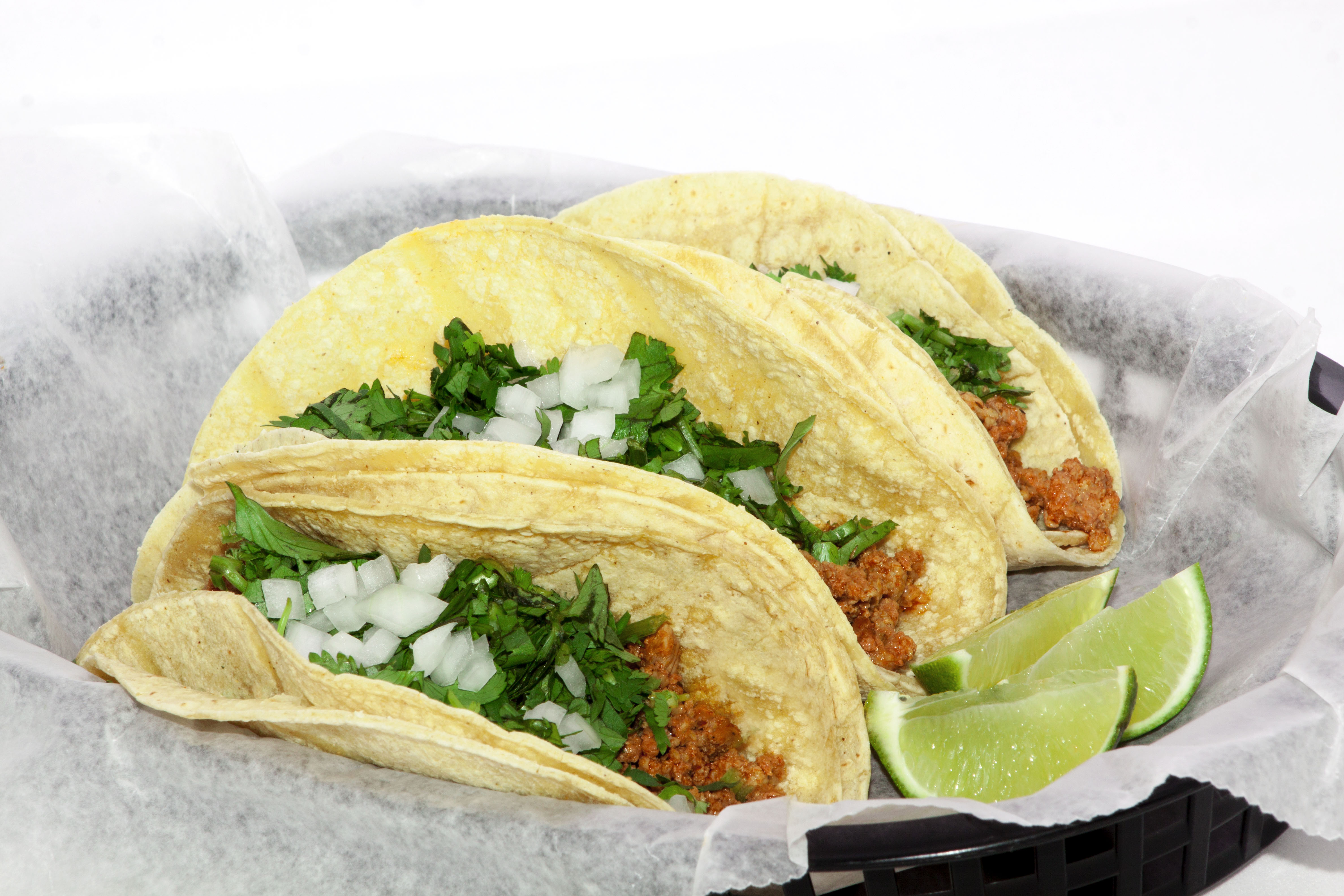 Order Three Tacos food online from North of The Border Mexican Restaurant store, Bartlett on bringmethat.com