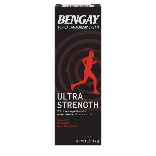 Order Bengay Ultra Strength Pain Relief Cream (4 oz) food online from Rite Aid store, BUTLER on bringmethat.com