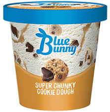 Order Blue Bunny Cookie Dough Pint food online from Speedy's Convenience Store #1 store, Saint Joseph on bringmethat.com
