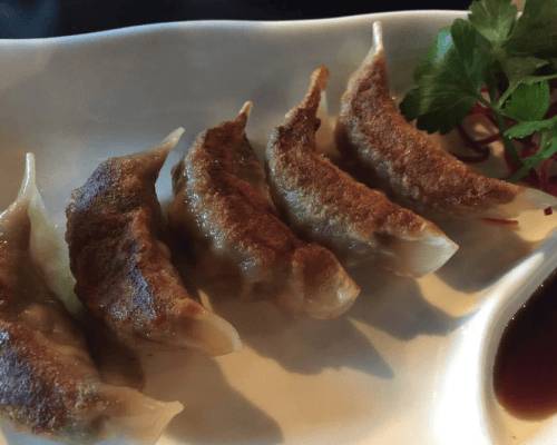 Order Gyoza. food online from Honshu Sushi & Noodles Lounge store, Jersey City on bringmethat.com