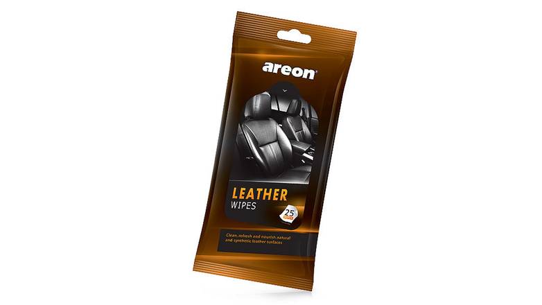 Order Areon Leather Wipes - 25 Pieces food online from Route 7 Food Mart store, Norwalk on bringmethat.com