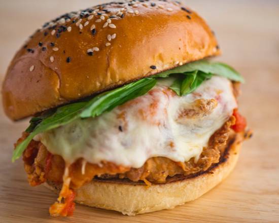 Order Chicken Breast Parmigiana Sandwich food online from Luca Philly Cheesesteak store, San Mateo on bringmethat.com