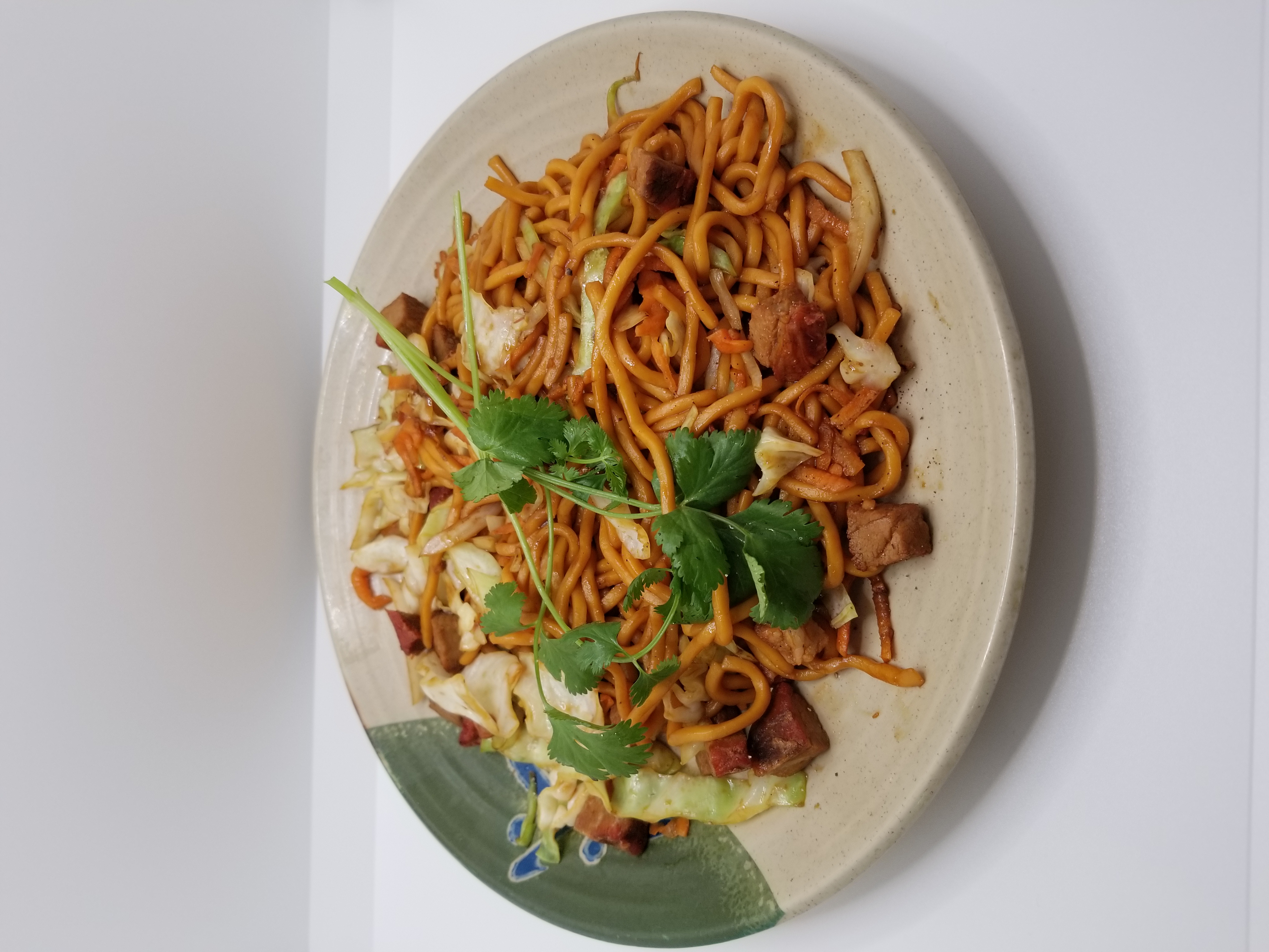 Order BBQ Pork Lo Mein food online from Nam Noodles And More store, Pasadena on bringmethat.com
