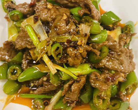 Order Hot Pepper Beef with Black Bean Sauce food online from Gourmet china store, Greensboro on bringmethat.com