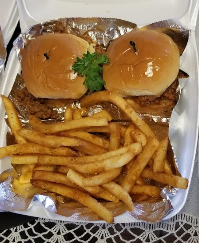 Order Sloppy Joe with Fries food online from Patio Cafe store, Whittier on bringmethat.com