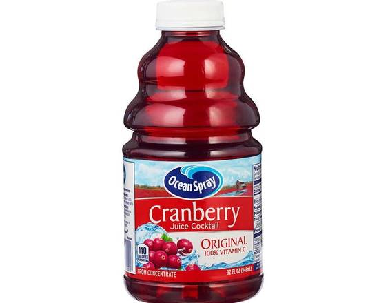 Order Ocean Spray Cranberry Juice 32oz food online from Moby Liquor store, Los Angeles on bringmethat.com