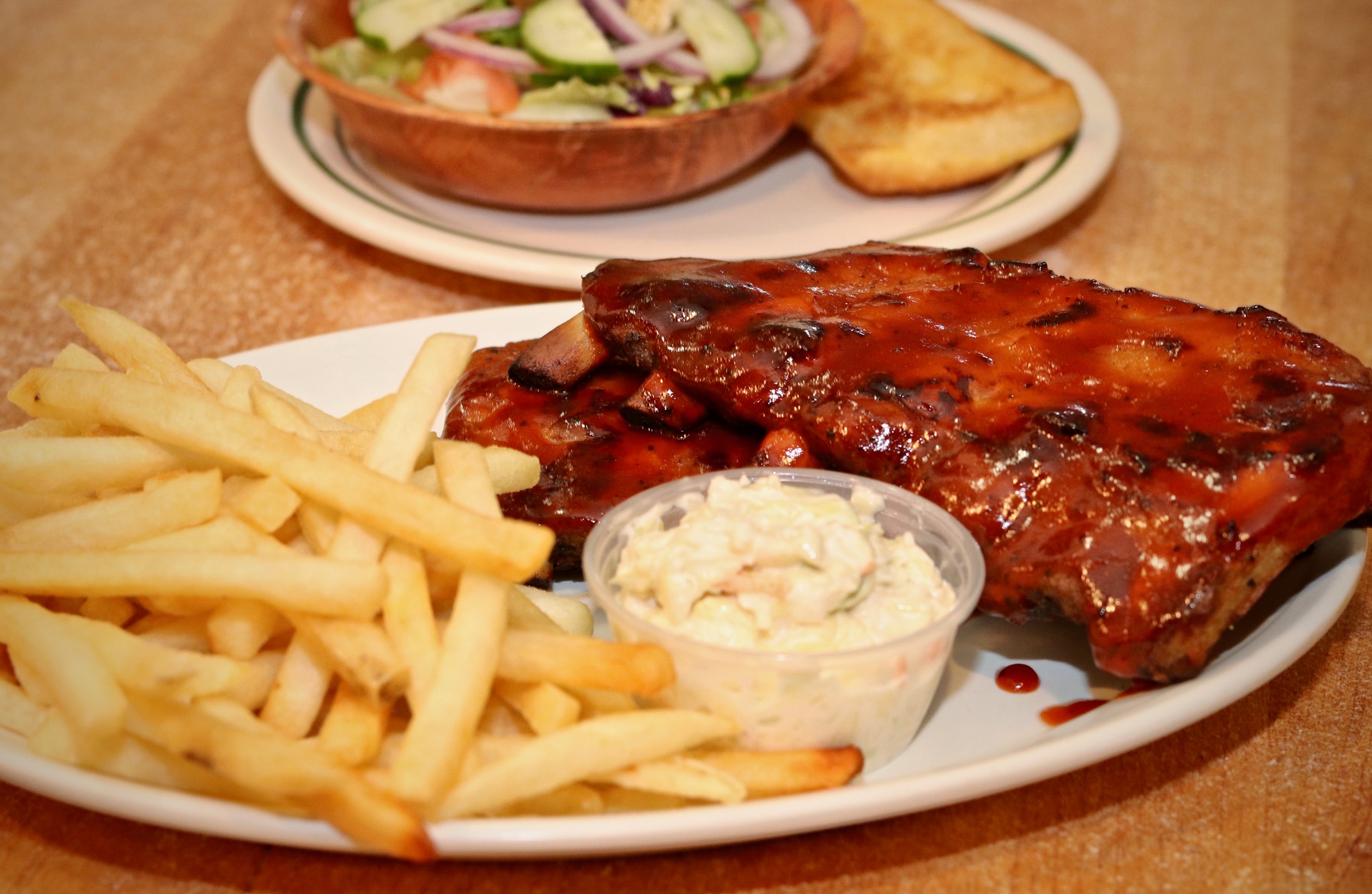 Order BBQ Ribs Platter food online from Barnaby's store, Arlington Heights on bringmethat.com