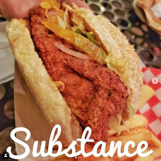 Order Spicy Fricken Sandwich food online from Substance Diner store, Tucson on bringmethat.com