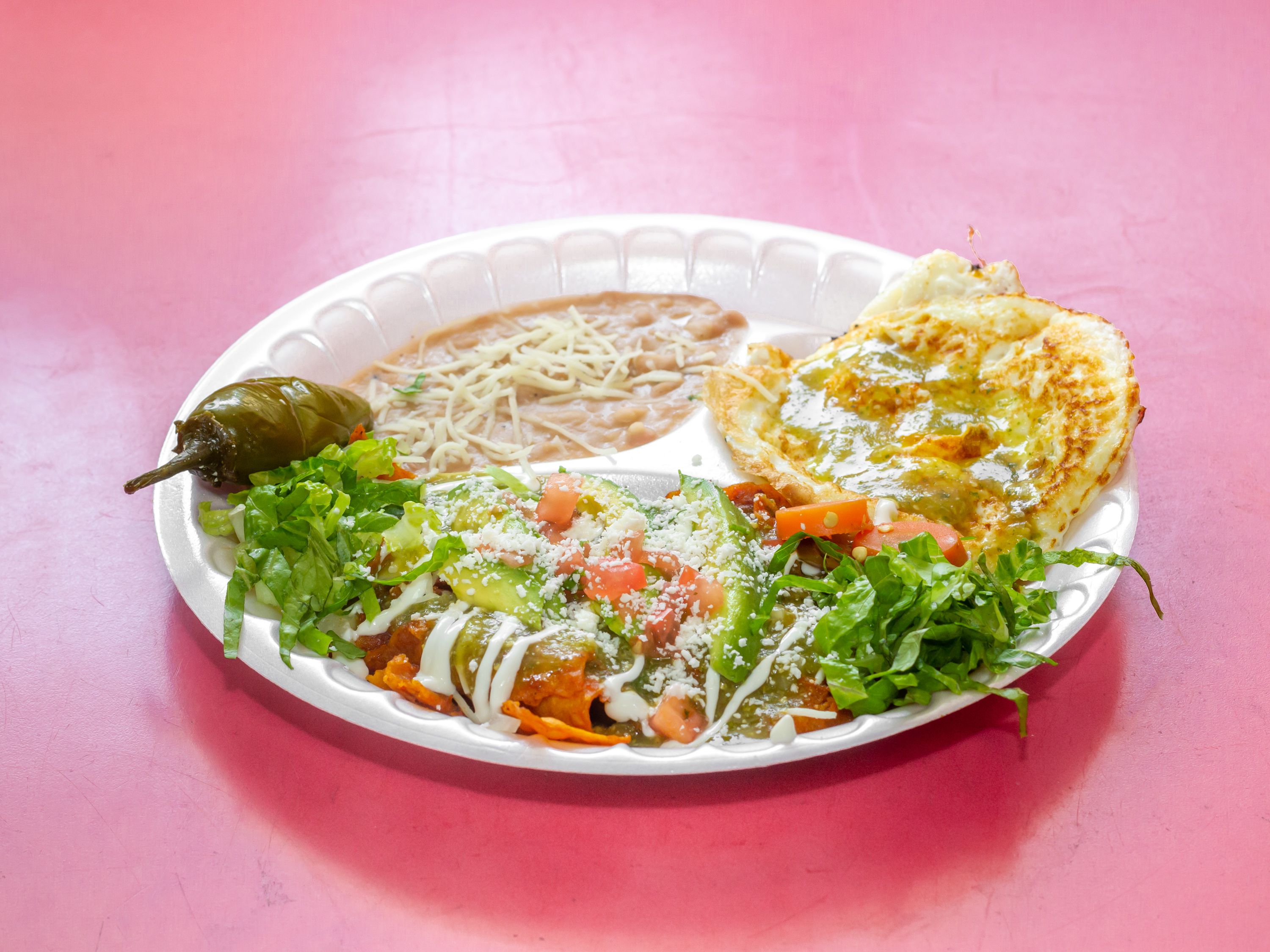Order Breakfast Chilaquiles food online from Burrito Barajas store, Chico on bringmethat.com