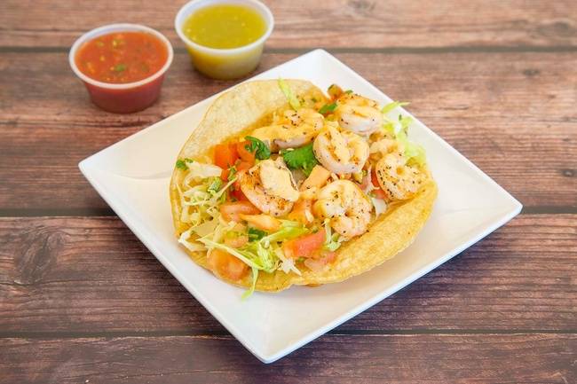 Order Shrimp Taco food online from Sombrero Mexican Food store, San Diego on bringmethat.com