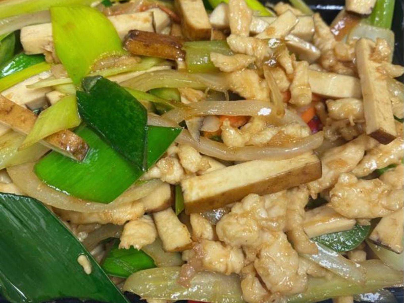 Order Chicken W/Dry Bean Curd food online from Rice Bowl Cafe store, Austin on bringmethat.com