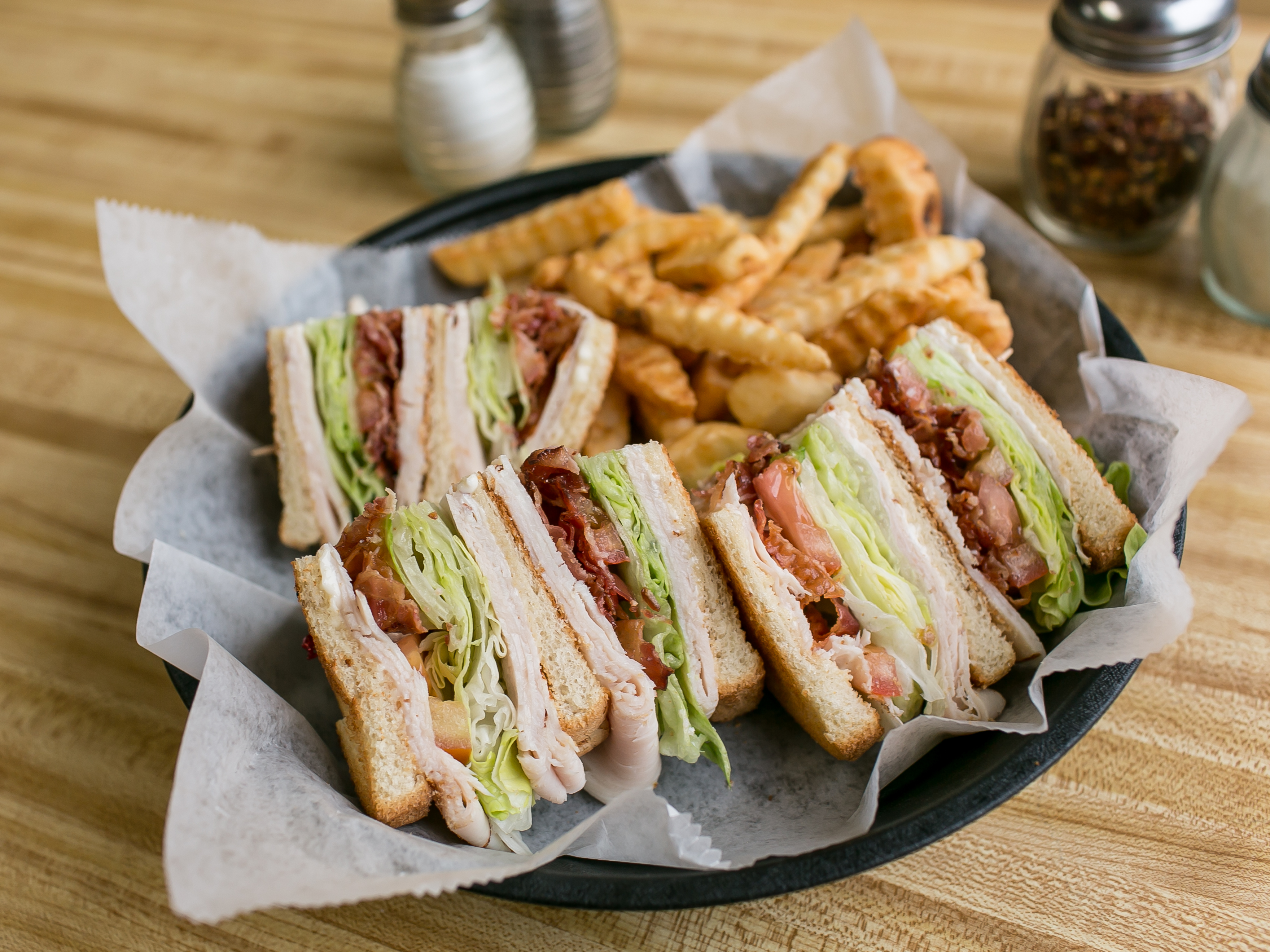 Order Turkey Club Sandwich food online from Sollena's Pizza store, Sewell on bringmethat.com