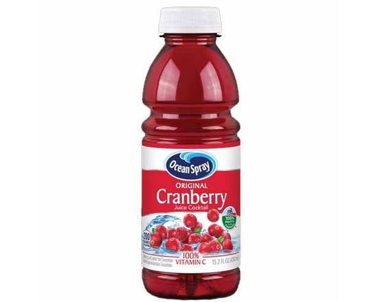 Order Ocean Spray 100% Juice Cranberry Juice (15.2 oz) food online from Shell store, Gaithersburg on bringmethat.com
