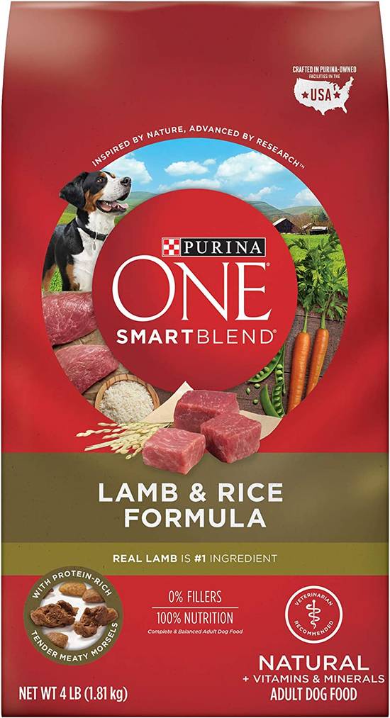 Order Purina One Smartblend Natural Adult Lamb & Rice Dry Dog Food food online from Deerings Market store, Traverse City on bringmethat.com
