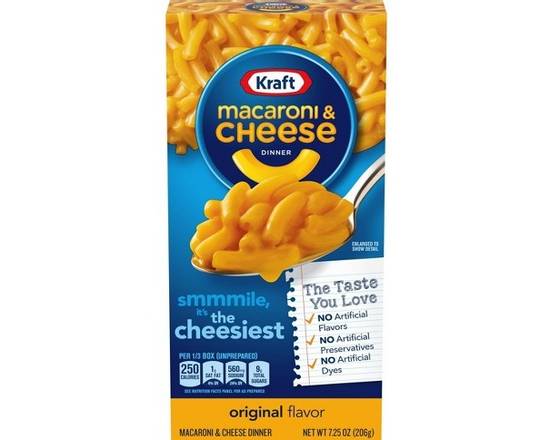 Order Kraft Macaroni & Cheese (7.25 oz) food online from Ctown Supermarkets store, Uniondale on bringmethat.com