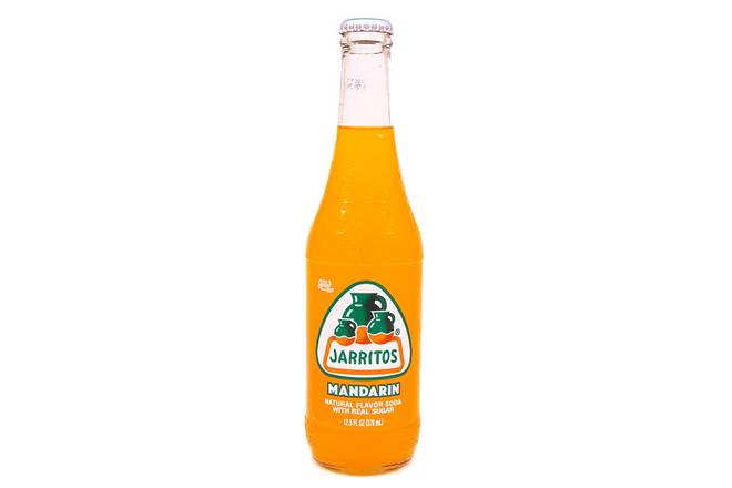 Order Jarritos Mandarin (glass bottle) food online from Sizzle Pie store, Reno on bringmethat.com