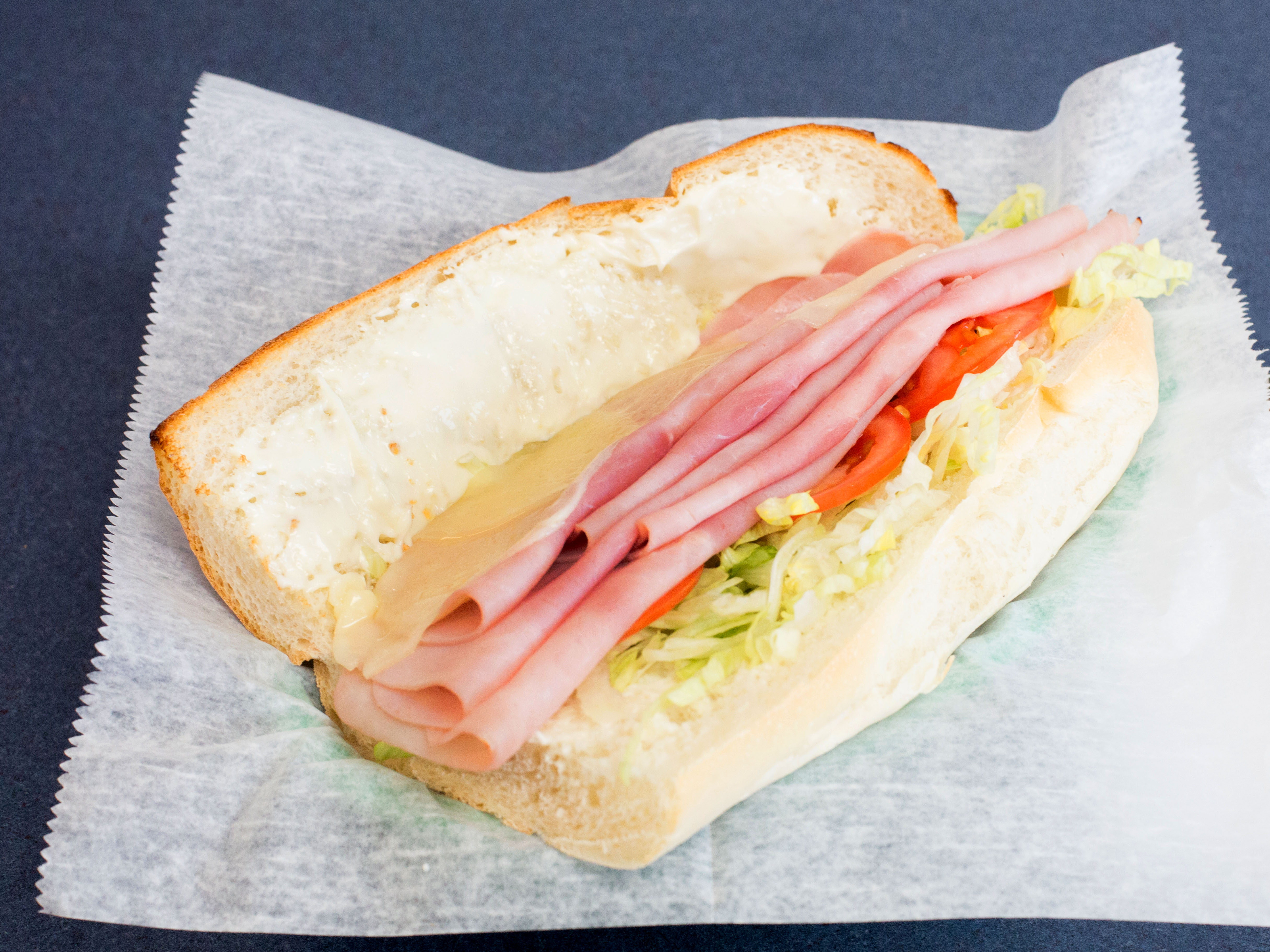 Order Ham and Cheese Grinder food online from Aurora's Pizzeria store, Chicopee on bringmethat.com